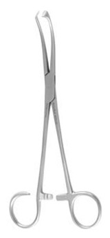 MH22-552 Integra Miltex WHITE TONSIL SEIZING FORCEPS 9-1/2, CURVED