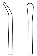 MH26-1451 Integra Miltex Penfield Dissector, No.2, 7-3/4, Dbl, Slight Curve