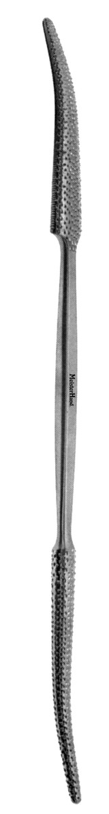 MH27-702 Integra Miltex PUTTI BONE RASP 12-1/4, DOUBLE-ENDED,CURVED BLADES