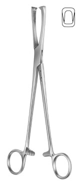 MH30-1025 Integra Miltex JACOBS UTERINE VULSELLUM FORCEPS 8-1/4 STRAIGHT