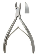 MH40-225-SS Integra Miltex NAIL NIPPER 4-1/2, STRAIGHT JAWS, DOUBLE SPRING