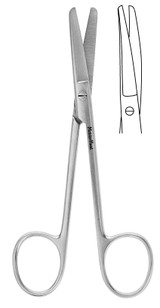MH5-280 Integra Miltex Wagner Plastic Surgery Scs,4-3/4,Crvd,Blunt/Blunt