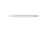 MH6-48 Integra Miltex TISSUE FORCEPS 8, STD, 1X2 TEETH, SERRATED HANDLES