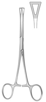 MH7-220 Integra Miltex Pennington Tissue Forceps, 6-1/4, Triangular Jaws