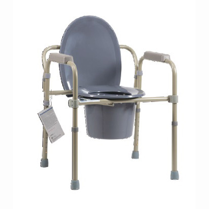 10373 dynarex elongated folding bedside commode steel 1 box medequip depot