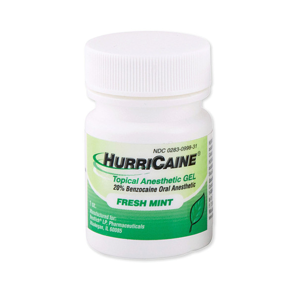 Beutlich LP Pharmaceuticals HURRICAINE® 0283-0998-31 Topical Anesthetic Gel, 1 oz Jar, Mint (US Only) , each