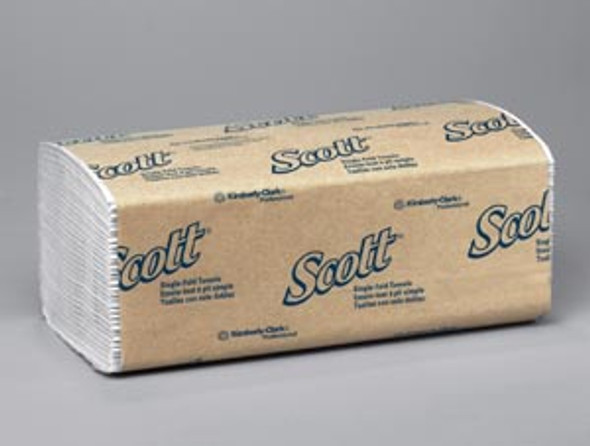 Kimberly-Clark Professional 01700 Scott S-Fold Towels, 1-Ply, 250 sheets/pk, 16 pk/cs (54 cs/plt) (US Only) , case