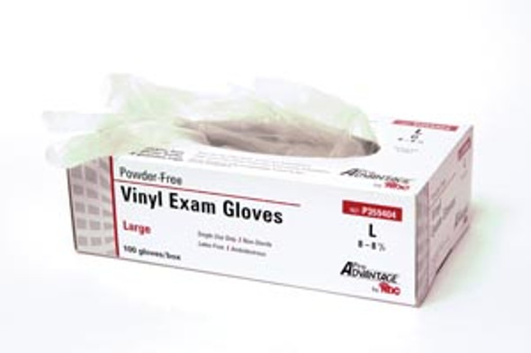Pro Advantage ADVANTAGE® P359402 Vinyl Exam Glove, Powder Free (PF), Small, 100/bx, 10 bx/cs (75 cs/plt) (WARNING: This product contains chemicals known to the State of California to cause cancer) (MOQ = 3 cases) , case