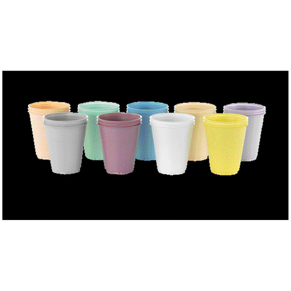 Medicom, Inc. 107 Plastic Cup, 5 oz, Dusty Rose, 100/sleeve, 10slv/cs (Not Available for sale into Canada) (MOQ = 2 cases) , case