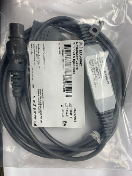MX90042 ICU Medical Novatrans@Cable: Protocol & Spacelabs 1/Ea