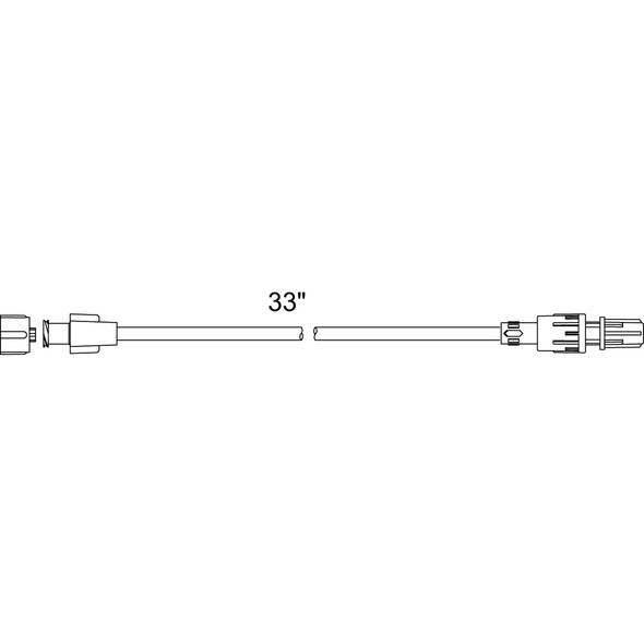 MX451SL ICU Medical 33 In. Ext Set Mlss 50/Ca