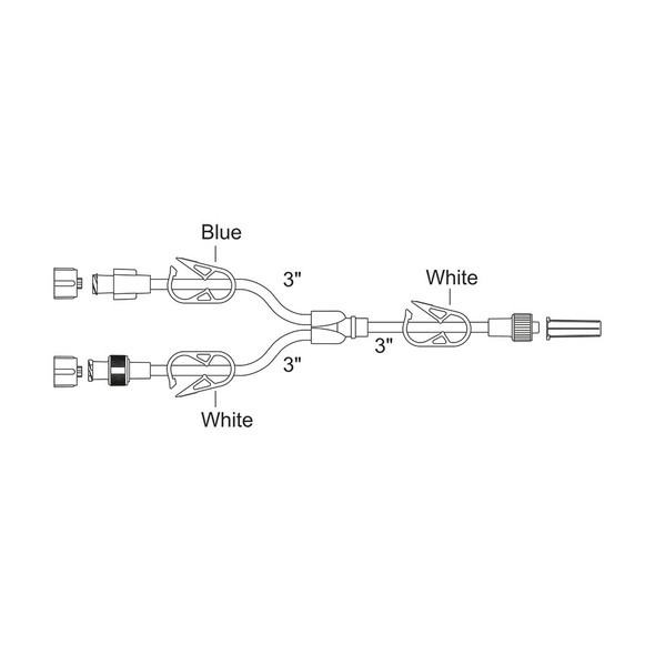 BF13 ICU Medical Bifuse W/One Check Valve 25/Ca