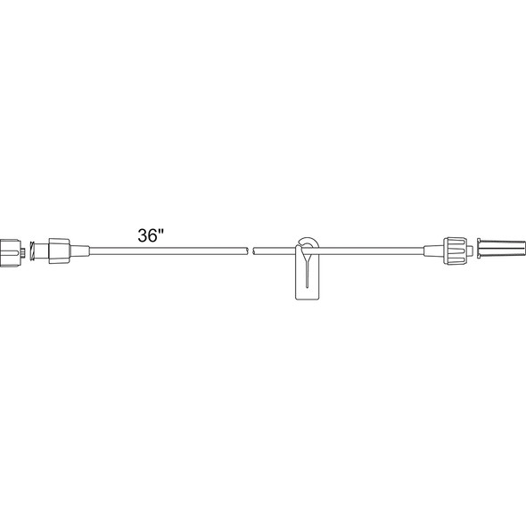 MX448HL36 ICU Medical Non-Dehp 36In. Ext Set Apv 1.1Ml 50/Ca