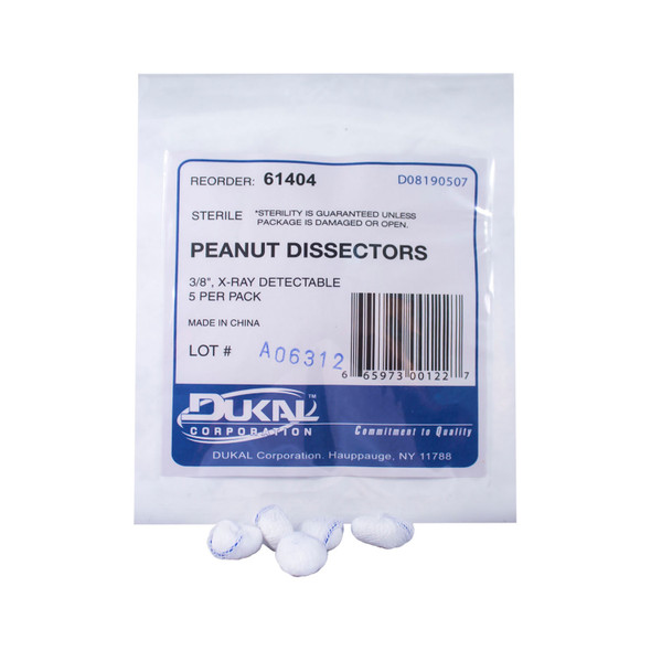 Dukal Corporation 61404 Peanut Sponge, Sterile, 5/pk, 40 pk/cs , case