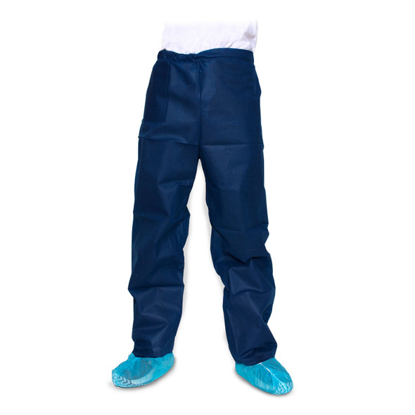 Dukal Corporation 380XL Scrub Pants, X-Large, Blue, Disposable, 10/bg, 5 bg/cs , case