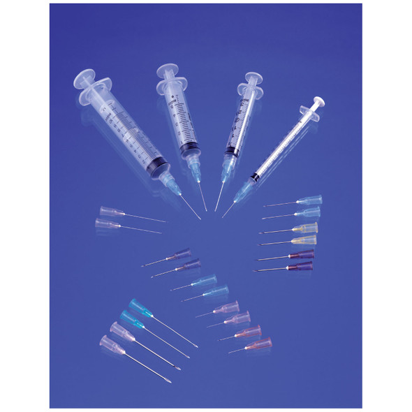 Exel Corporation 26219 Syringe & Needle, Luer Lock, 5cc, 22G x 1¼in., 100/bx, 8 bx/cs , case