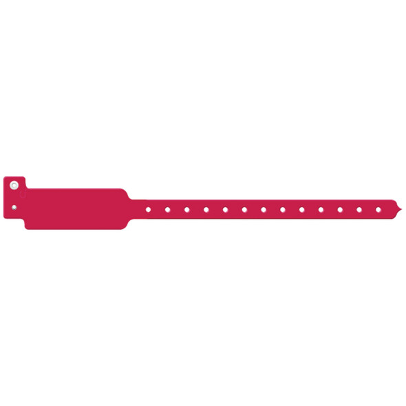 Medical ID Solutions 3108 Wristband, Adult/ Pediatric, Write-On Tri-Laminate, Cranberry, 500/bx , box