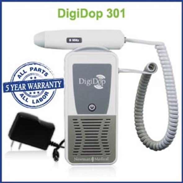 DD-301-D8 Newman Medical Non-Display Digital Doppler (DD-301) & 8MHz Vascular Probe Sold as bx