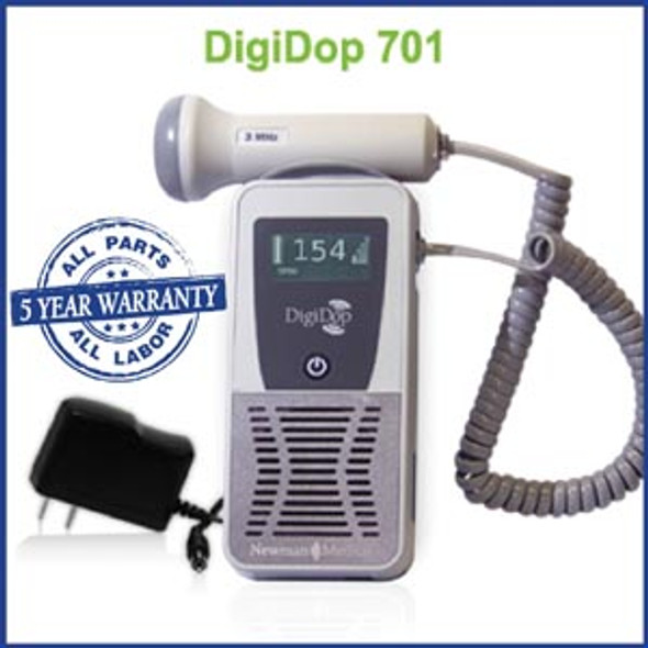 DD-701-D2 Newman Medical Display Digital Doppler (DD-701) & 2MHz Obstetrical Probe Sold as bx