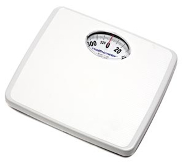 175LB Pelstar LLC/Health O Meter Professional Scales Mechanical Floor Scale, Capacity 330 lbs, Platform Dimension: 11 3/8 in.  x 9 3/4 in.  x 2 in. , Steel Base & Platform, Wide Platform for Stability, Non-Slip Mat, Large Easy to Read Dial, 2/cs