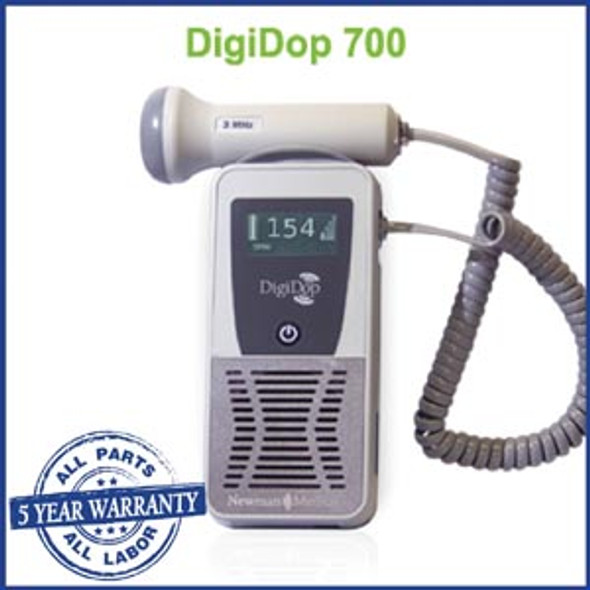 DD-700-D2W Newman Medical Digital Display Doppler (DD-700) & 2MHz Waterproof Obstetrical Probe Sold as ea