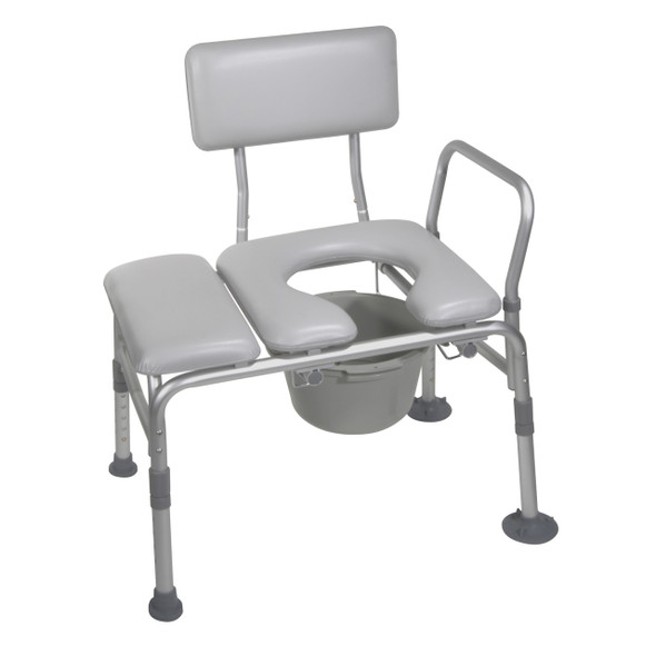 12005kdc-1 Drive Medical Padded Seat Transfer Bench with Commode Opening