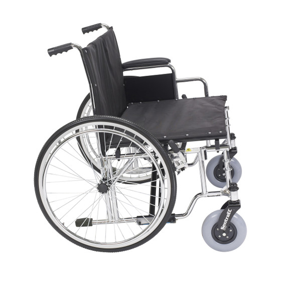 std28ecdda Drive Medical Sentra EC Heavy Duty Extra Wide Wheelchair, Detachable Desk Arms, 28" Seat