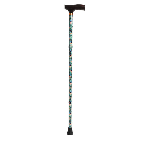 rtl10304pk Drive Medical Lightweight Adjustable Folding Cane with T Handle, Peacock