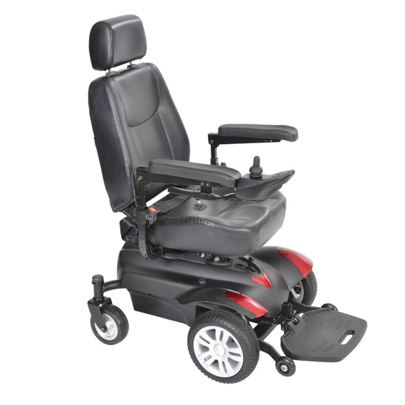 titan1618 Drive Medical Titan Transportable Front Wheel Power Wheelchair&#44; Full Back Captain&#39;s Seat&#44; 16&#34; x 18&#34;