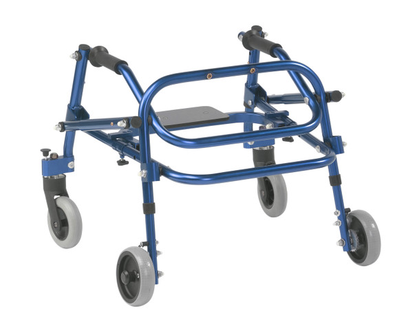ka1200s-2gkb Inspired by Drive Nimbo 2G Lightweight Posterior Walker with Seat Extra Small Knight Blue