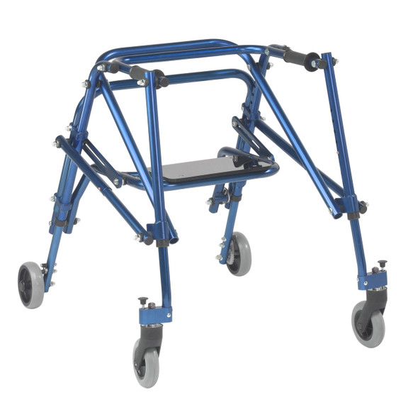 ka3200s-2gkb Inspired by Drive Nimbo 2G Lightweight Posterior Walker with Seat Medium Knight Blue