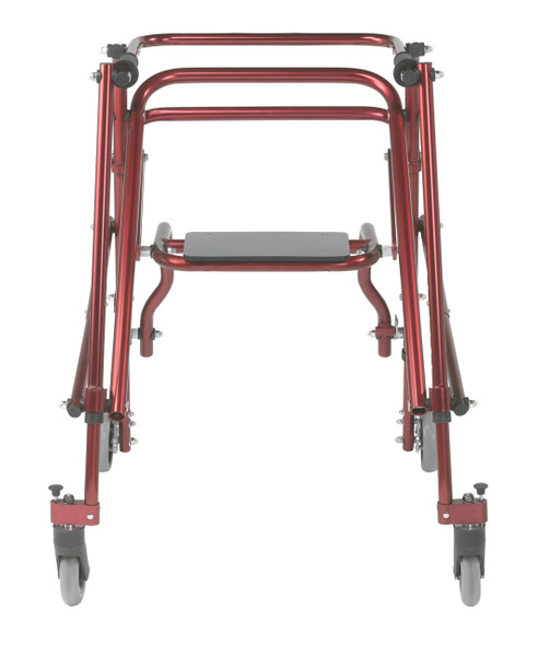 ka4200s-2gcr Inspired by Drive Nimbo 2G Lightweight Posterior Walker with Seat Large Castle Red