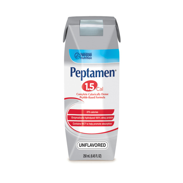 Nestle Healthcare Nutrition PEPTAMEN® 9871618192 Peptamen® 1.5, Unflavored, 250 mL Tetra Prisma, 24/cs (144 cs/plt) (Minimum Expiry Lead is 90 days) (Continental US Only) (Item on Manufacturer Backorder - Inventory Limited when Available) , case