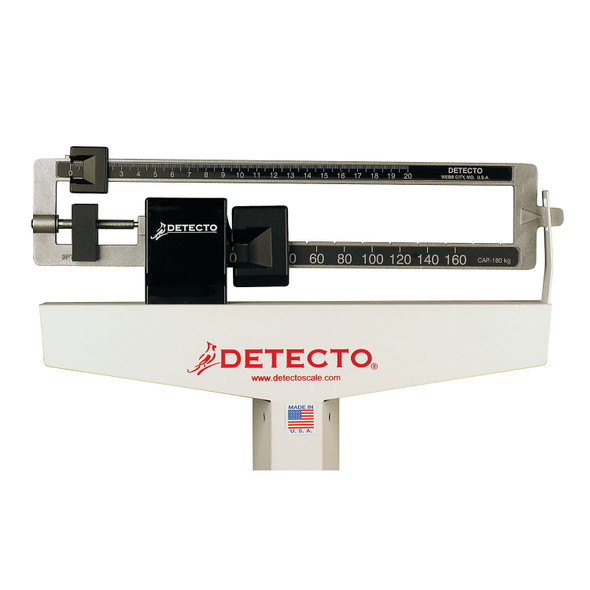 Detecto 2391 Physician's Scale, Weigh Beam, 200 kg X 100 G, Height Rod (DROP SHIP ONLY) , each