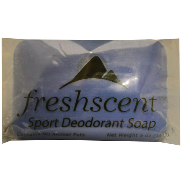 New World Imports WORLD IMPORTS FRESHSCENT™ SPTBS5 Freshscent Sport Deodorant Soap, Vegetable Based, Individually Wrapped, 5 oz, 72/cs , case