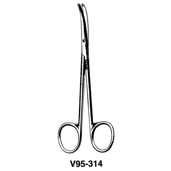 Integra Miltex V95-314 Strabismus Scissors, 4in. Curved , each