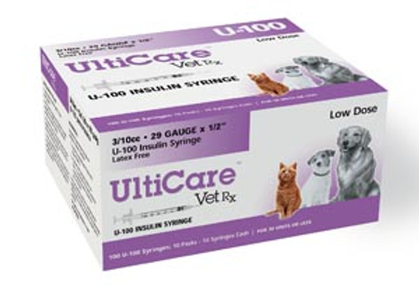 UltiMed, Inc. 09230 U-100 Syringe, 29G x ½in., 3/10cc, 100/bx , box