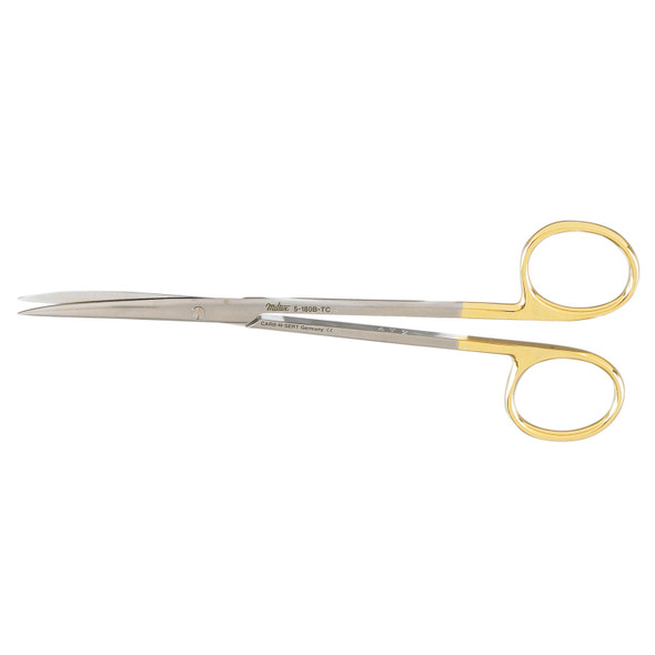 Integra Miltex 5-180B-TC Metzenbaum Scissors, 5½in. Curved, Delicate, Carb-N-Sert, Sharp Points , each