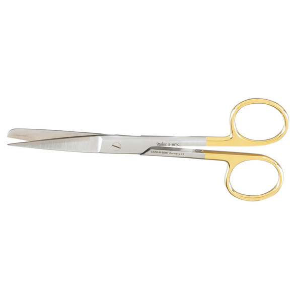 Integra Miltex 5-16TC Operating Scissors, 5½in., Sharp-Blunt Points, Straight, Carb-N-Sert , each