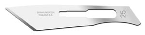 Cincinnati Surgical Company 00SM25 Blade, Swann Morton, Carbon Steel, Size 25, Sterile, 100/bx (DROP SHIP ONLY) , box