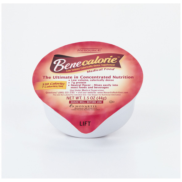 Nestle Healthcare Nutrition RESOURCE® BENECALORIE™ 28250000 Resource® Benecalorie, Neutral Flavor, 1.5 oz Cups, 24/cs (240 cs/plt) (Minimum Expiry Lead is 90 days) (Continental US Only) , case