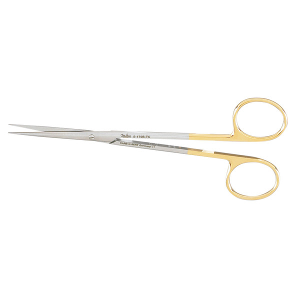 Integra Miltex 5-179B-TC Metzenbaum Scissors, 5½in. Straight, Delicate, Carb-N-Sert, Sharp Points , each