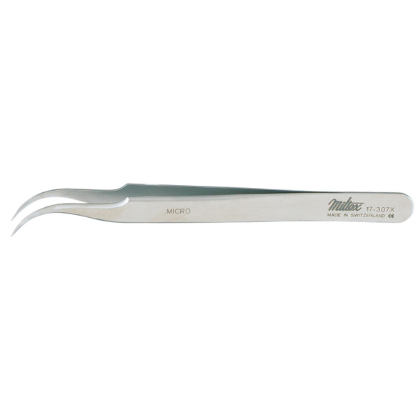 Integra Miltex 17-307X Style 7 Jeweler Style Forceps, Micro-Fine, Curved, 4½in. , each