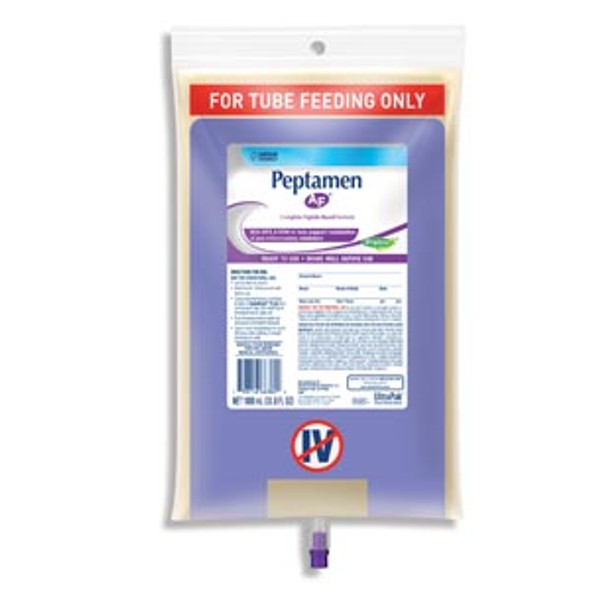 Nestle Healthcare Nutrition PEPTAMEN® AF™ 9871676390 Tube Feeding Formula, UltraPak®, Spikeright™, 1000mL Bags, 6/cs (120 cs/plt) (Minimum Expiry Lead is 90 days) (Continental US Only) (Item on Manufacturer Backorder - Inventory Limited when Availabl