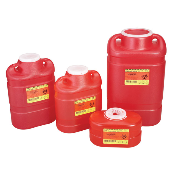 BD 305490 Sharps Collector, 8.2 Qt, Medium, Red, 12/cs (15 cs/plt) (Continental US Only) , case