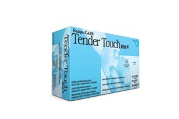 Sempermed USA SEMPERCARE® TENDER TOUCH™ TTNF202 Exam Glove, Nitrile, Small, Powder Free (PF), Beaded Cuff, Textured Fingers, Ambidextrous, 200/bx, 10 bx/cs (60 cs/plt) , case
