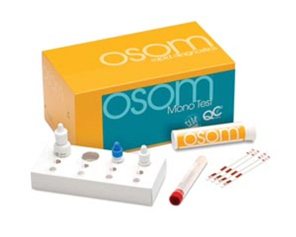 Sekisui Diagnostics, LLC OSOM® 145 Mono Test CLIA Waived (Whole Blood), Plus Contains 2 Additional Test Sticks For External QC Testing, 25 tests/kit (Item is Non-Returnable & Non-Refundable) (Continental US Only) , kit