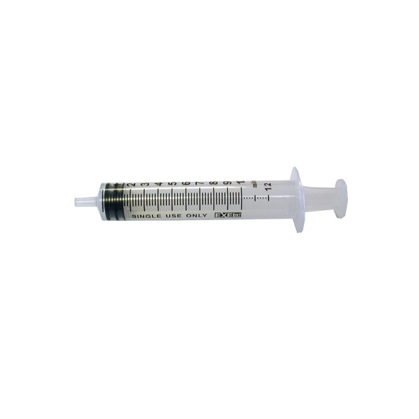 Exel Corporation 26266 Syringe, Luer Slip, 10-12cc, With Cap, 100/bx, 8 bx/cs (27 cs/plt) , case