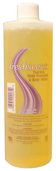 New World Imports WORLD IMPORTS FRESHSCENT™ TS16 Tearless Baby Shampoo & Body Wash, 16 oz, 12/cs (144 cs/plt) (Made in USA) , case
