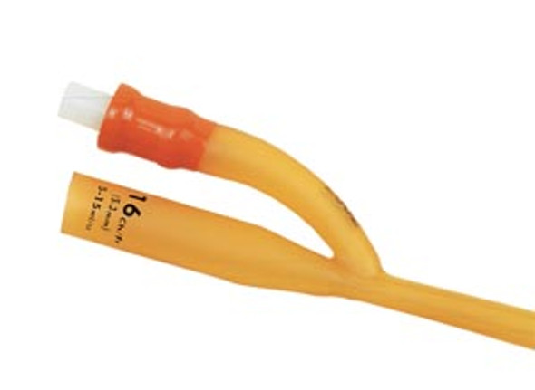 AS41014 Amsino International, Inc. Foley Catheter, 14FR 2-Way Silicone Coated Latex, 5cc Balloon, 10/bx